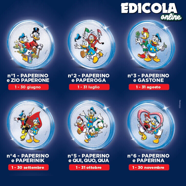 Special Collection Silver Coins COINS DISNEY Donald Duck 90 Years Donald Duck