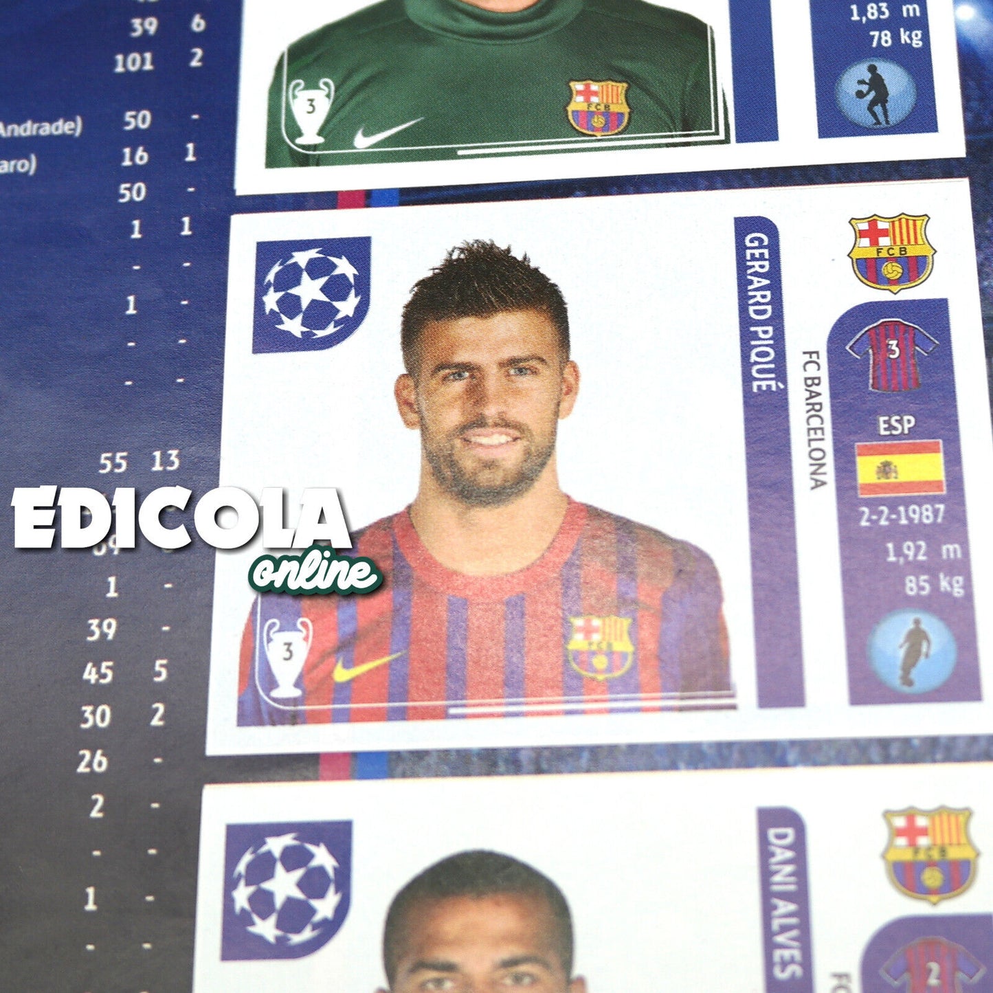 Komplettes Album mit Panini-Fußballspieleraufklebern CHAMPIONS LEAGUE 2011-12 UEFA 2012