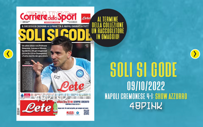 10x Poster + Binder 3 Scudetto Napoli Champion Corriere dello Sport Football