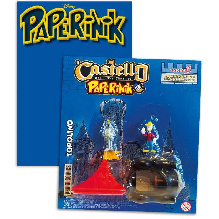 SCHLOSS Komplett mit PAPERINIK mit Mickey Mouse Donald Duck Comics