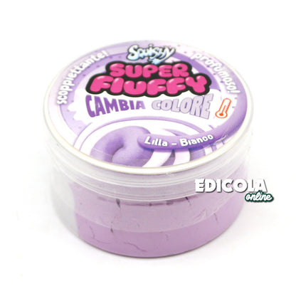 Glas mit SQUISHY SUPER FLUFFY Farbwechselnder, duftender Antistress-Schleim Hobby