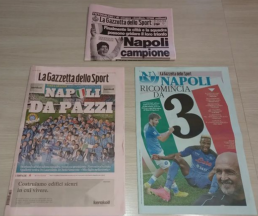 Giornale Gazzetta dello Sport Ristampe NAPOLI Scudetto 1987 1990 Coppa Uefa 1989