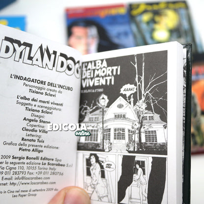 Lotto 8 Fumetti Mignon Lo Scarabeo numeri n. 1 DYLAN DOG NATHAN NEVER ZAGOR TEX