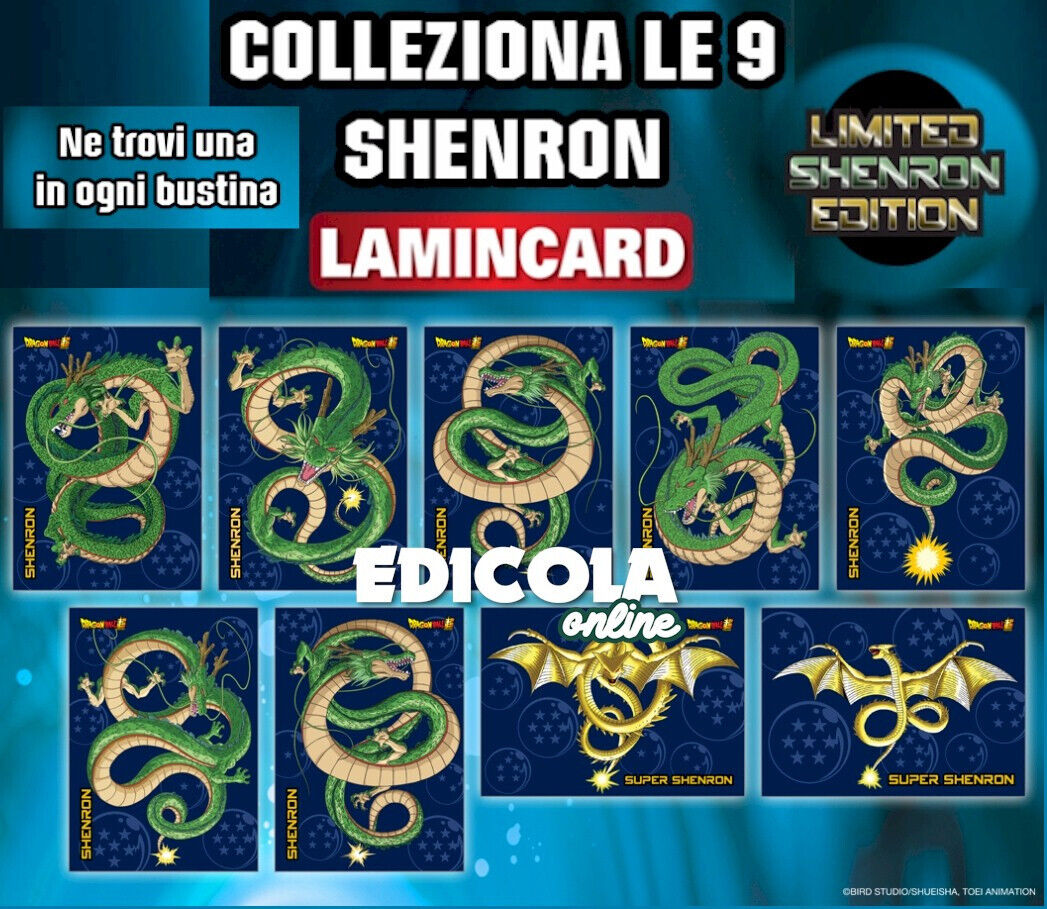 1x paquets de cartes Lamincards Dragon Ball Ultimate Limited Shenron Edition Lot