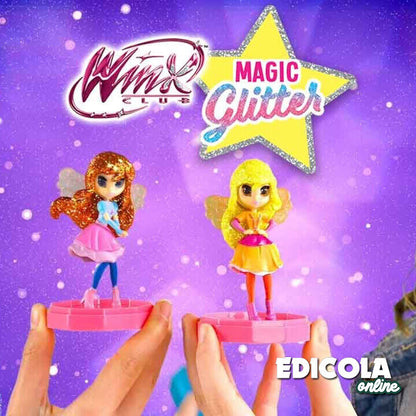 Winx Club Sammlerstück MAGIC Glitzer Actionfigur Bloom Flora Aisha Puppe