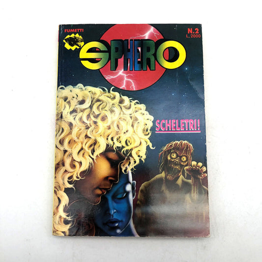 Pocket Comic SPHERO n.2 SQUELETTES en Italien Horreur Rare 1990 Noir