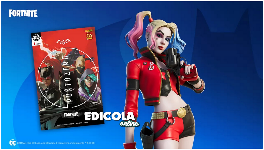 Fumetti Batman Fortnite Punto Zero serie Completa 1 2 3 4 5 6 con codici Skin