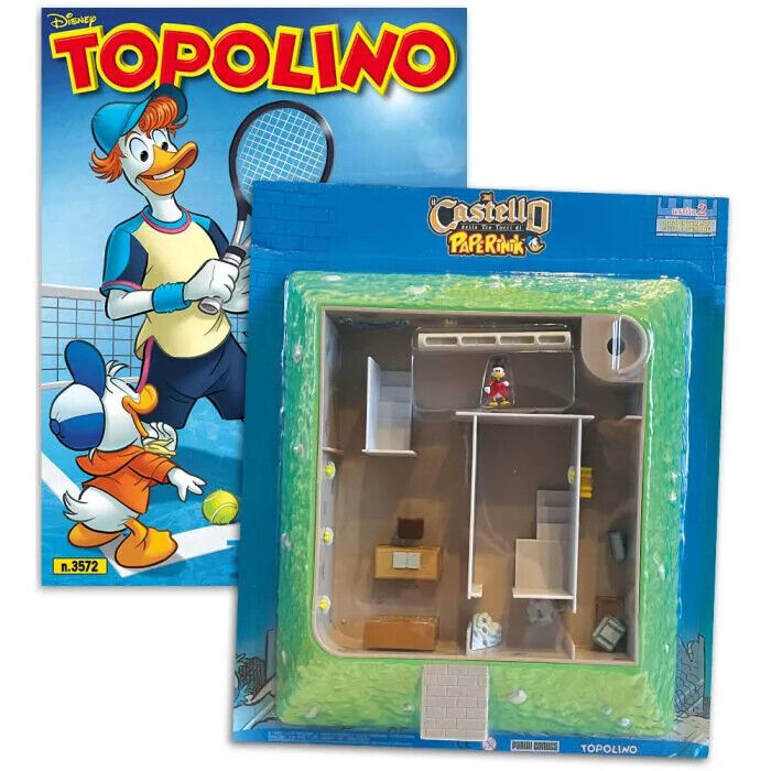 SCHLOSS Komplett mit PAPERINIK mit Mickey Mouse Donald Duck Comics