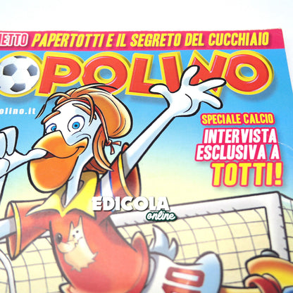 Set 2 Fumetti di TOPOLINO Libretto Francesco TOTTI che diventa Papertotti