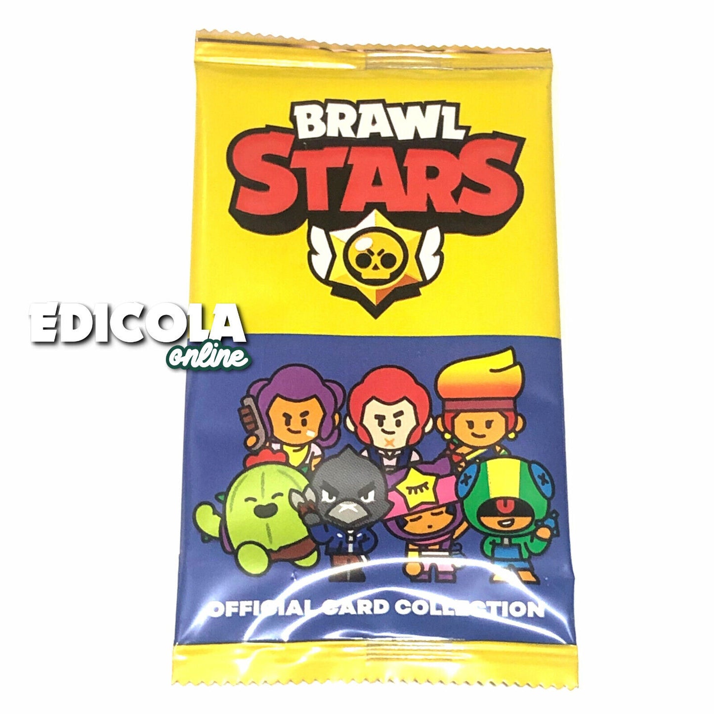 Bustina di BRAWL STARS Sigillata contiene 5 Carte Cards Official Collection - Serie 1 Gialla (2022)