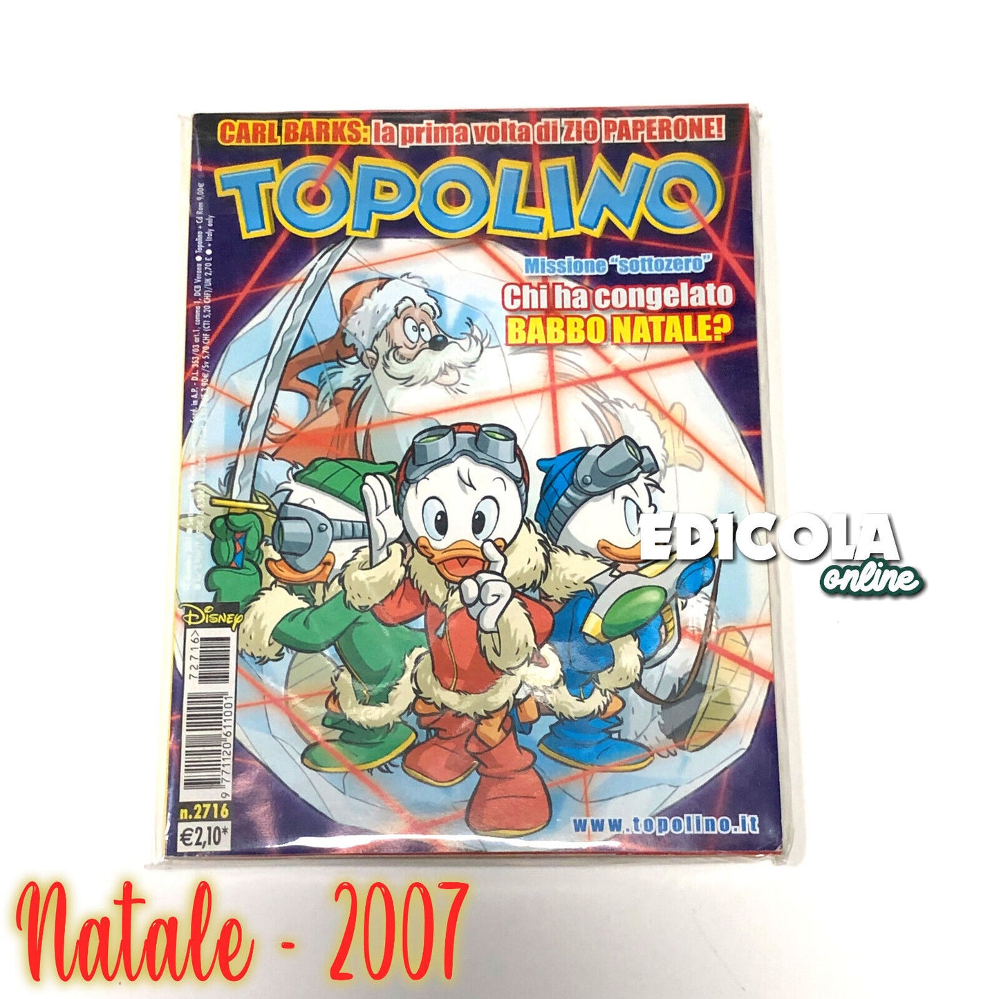 Lot de bandes dessinées Mickey Mouse, collection spéciale, livret dédié à Noël (variante)