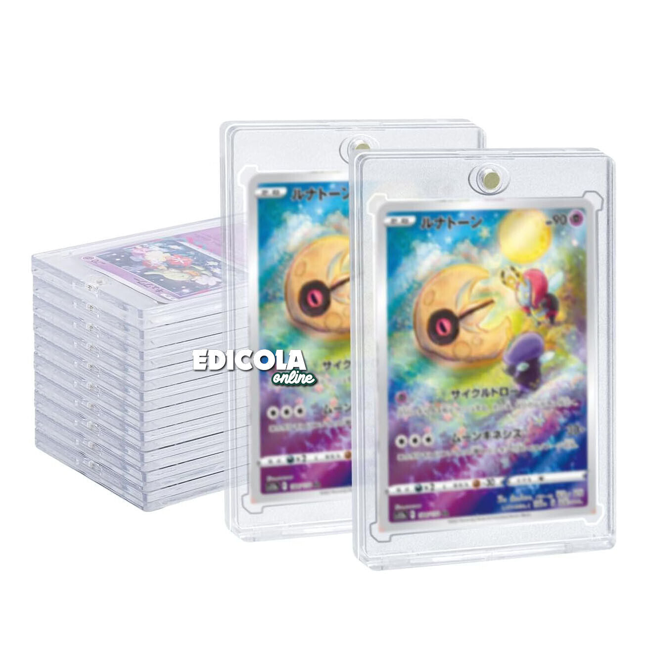 Custodia Trasparente Magnetica Protettiva UV per Carte da Collezione Card Cornice 35PT