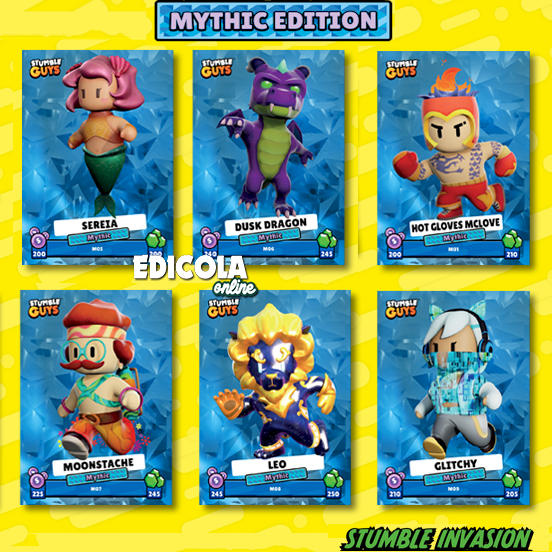 Désir - Choisissez la carte STUMBLE GUYS INVASION - CARTES ÉDITION MYTHIQUE