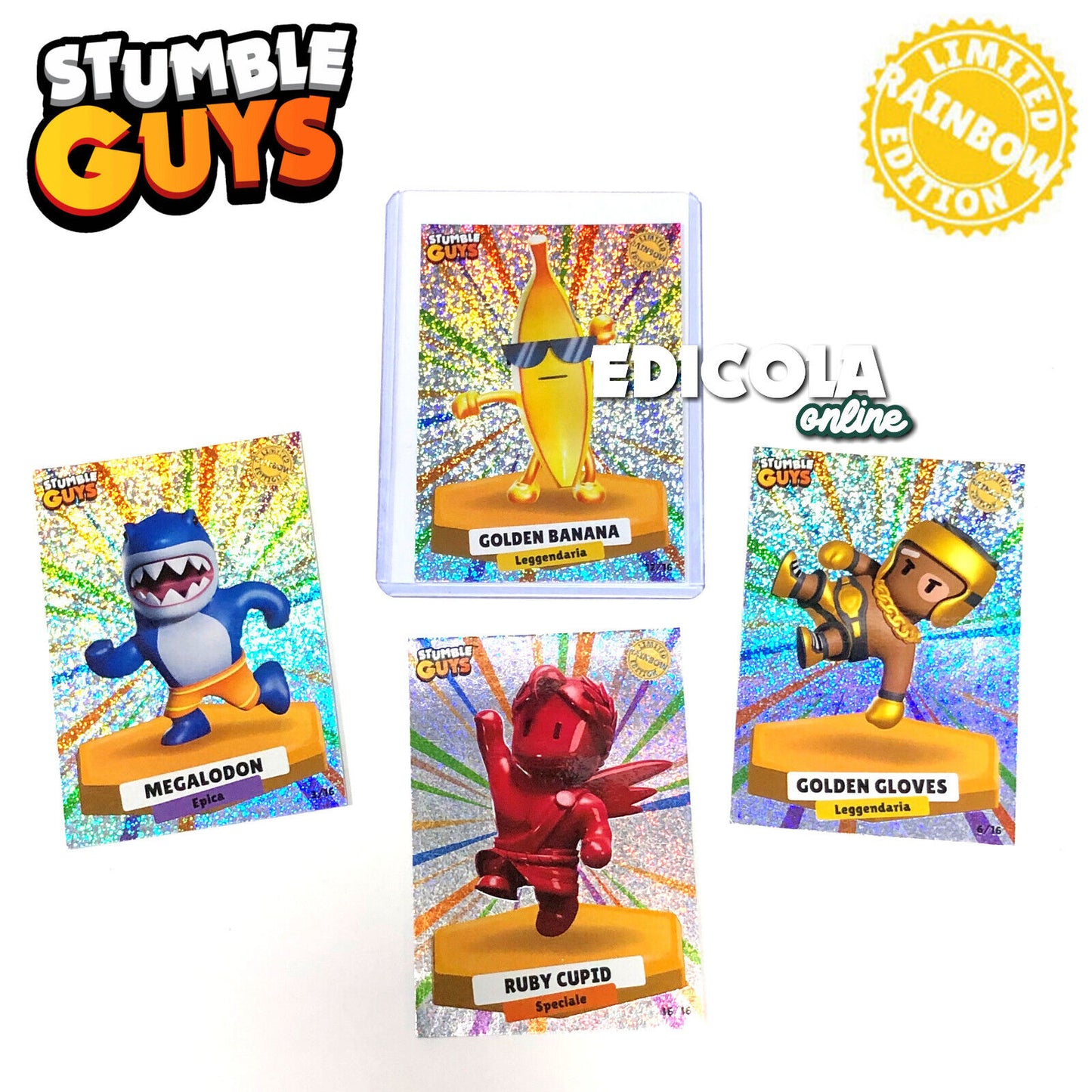 Set RAINBOW Edition Official Card STUMBLE GUYS Limited Banana