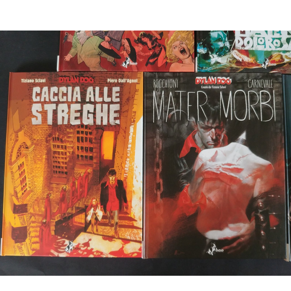 Lot de 5 bandes dessinées cartonnées de DYLAN DOG Collection complète Giant Bao Variant