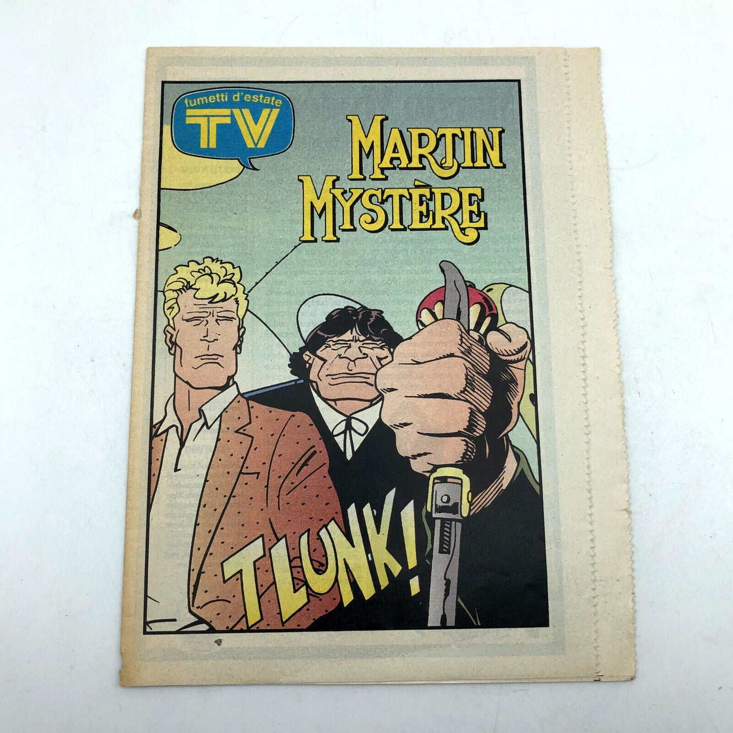 Comic MARTIN MYSTERE Insert TV Smiles and Songs Complete Story Very Rare 92