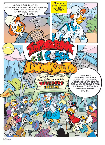 Fumetto TOPOLINO libretto n. 3572 da Collezione Cover dedicata a Jannik Sinner