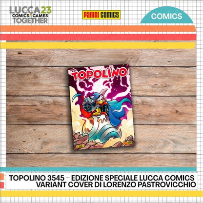 Fumetto di TOPOLINO Variant Cover 3545 3546 Libretto Originale Lucca Comics 2023
