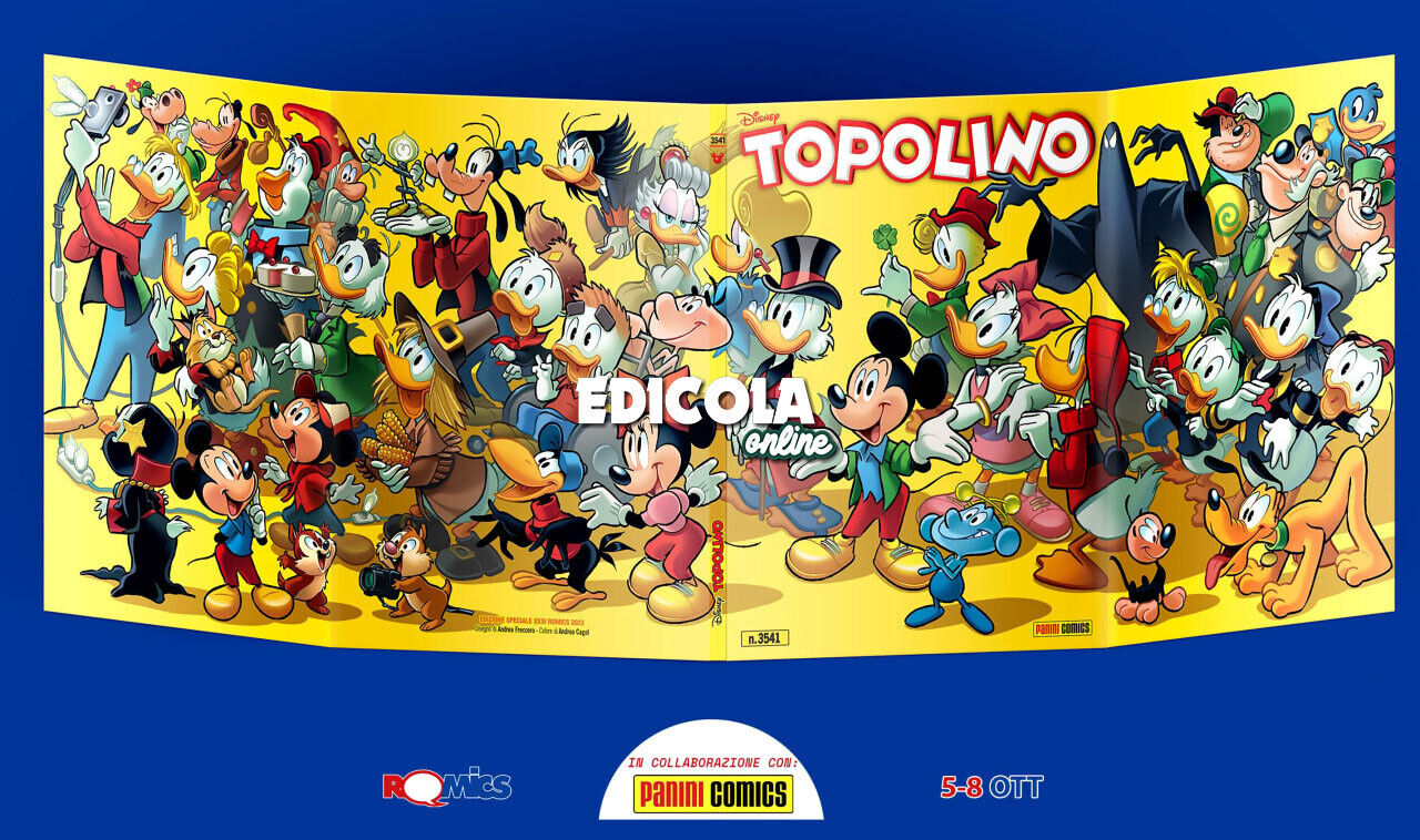 Livret de bande dessinée MICKEY MOUSE n°. 3541 de la collection de couvertures de variantes ROMICS 2023