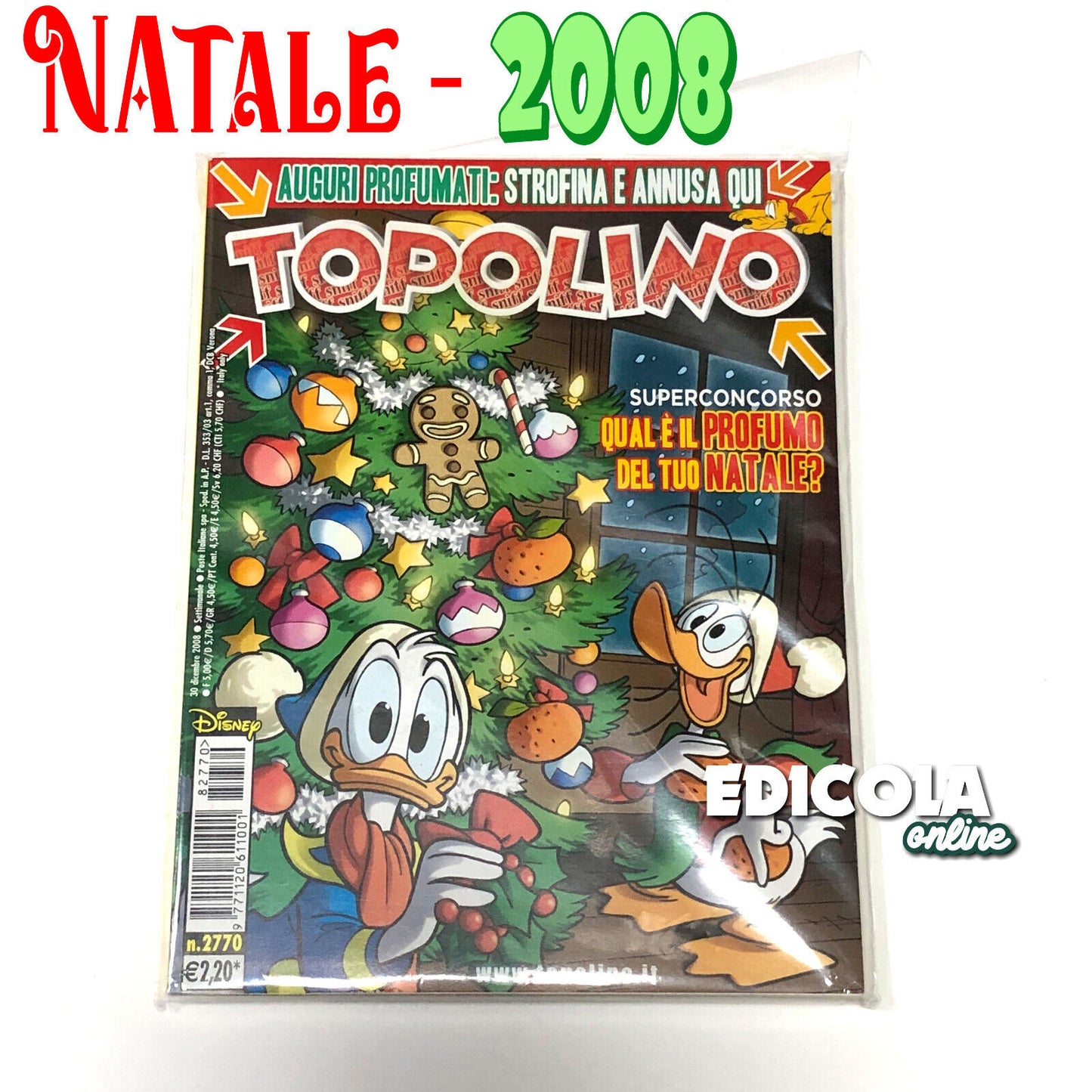 Lot de bandes dessinées Mickey Mouse, collection spéciale, livret dédié à Noël (variante)