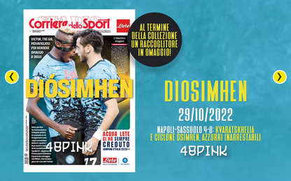 10x Poster + Binder 3 Scudetto Napoli Champion Corriere dello Sport Football