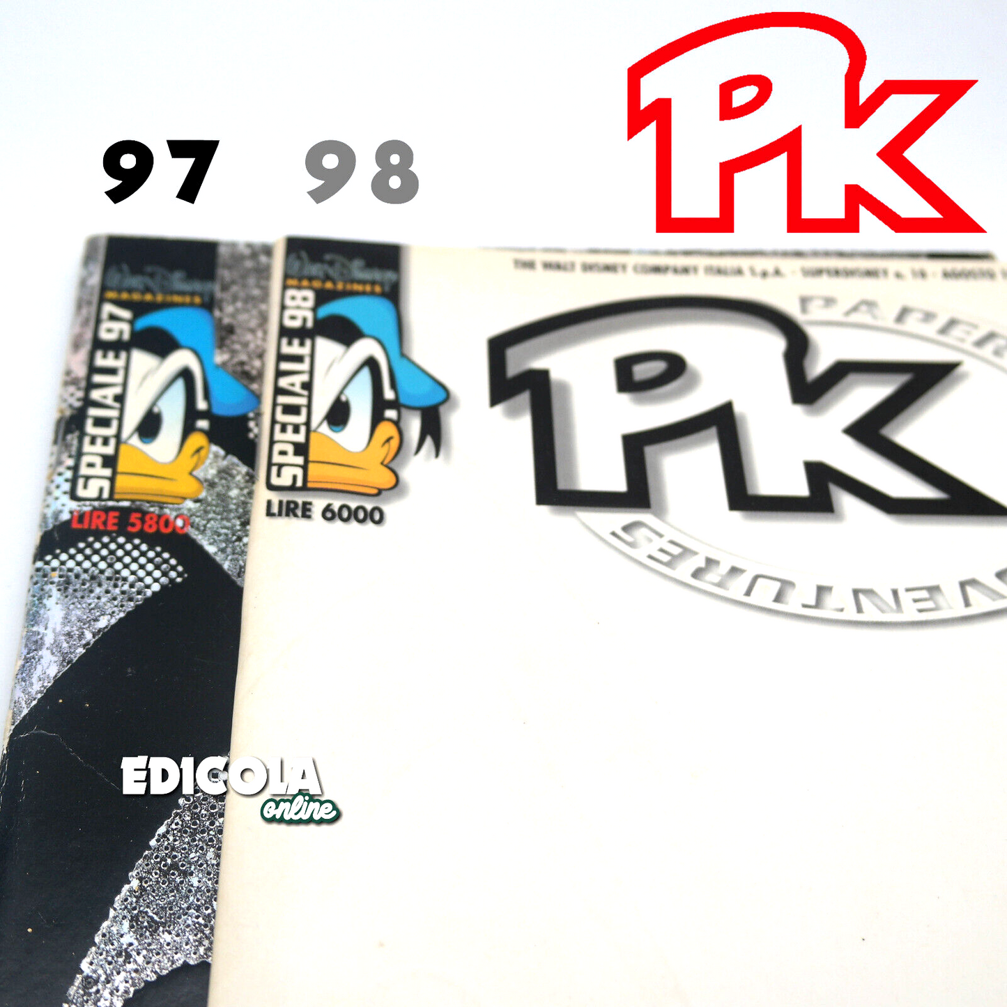 2x PKNA Comics Sonderausgabe 97 98 Paperinik New Adventures PK Disney Pikappa