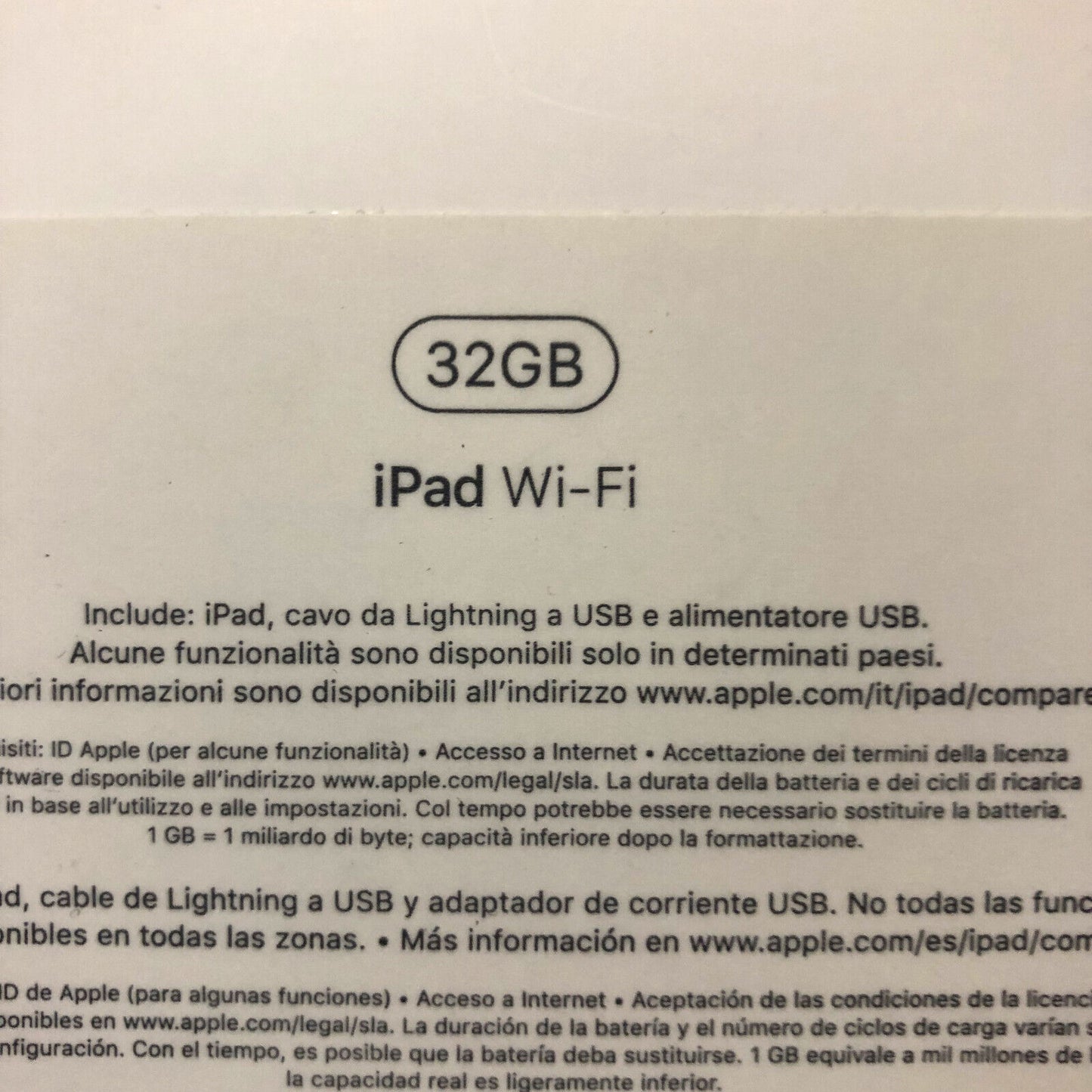 Tablet Apple iPad 5  Ricondizionato Display 9.7" pollici 32GB Grigio wifi