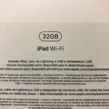 Tablet Apple iPad 5  Ricondizionato Display 9.7" pollici 32GB Grigio wifi