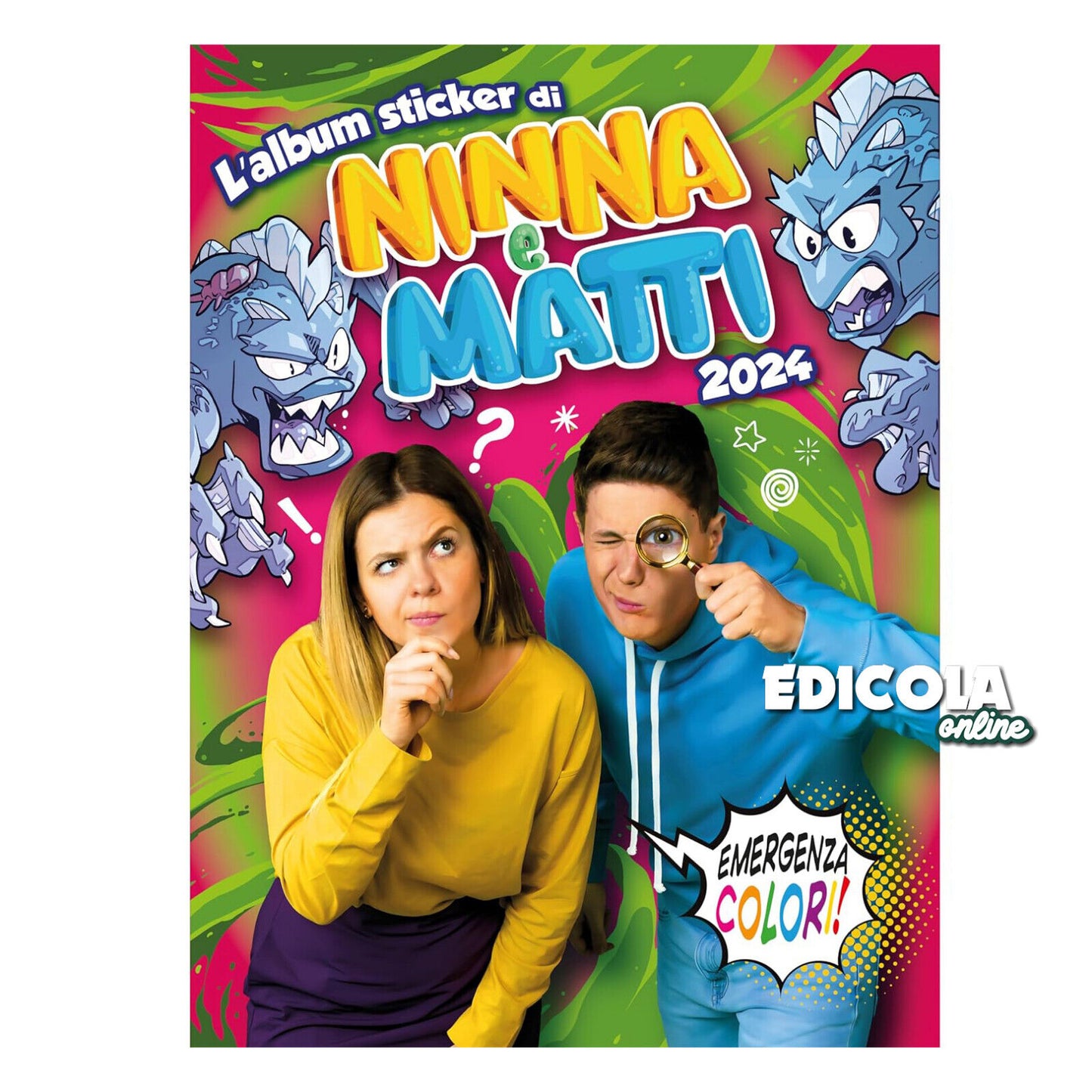 Set Album e/o Bustine di Figurine NINNA e MATTI Emergenza Colori Sticker 2024