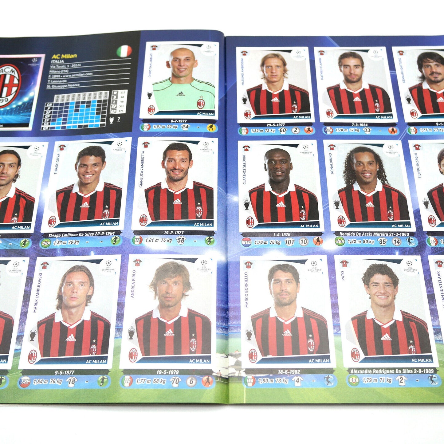 Album Completo di Figurine Calciatori Panini CHAMPIONS LEAGUE 2009-10 Uefa 2010