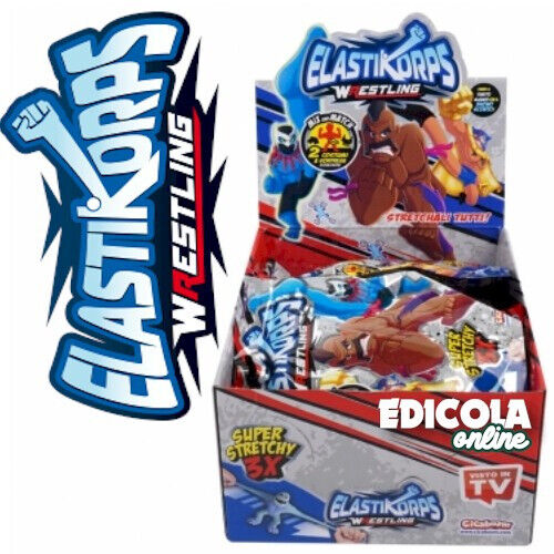 Busta Sorpresa Personaggi ELASTIKORPS Lottatori WRESTLING Cicaboom Allungamostri