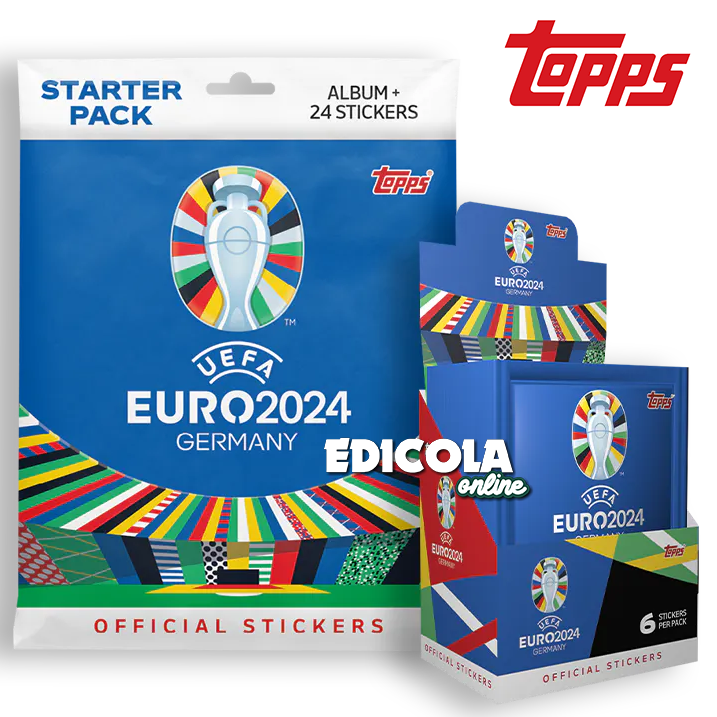Album e/o Bustine di Figurine EURO 2024 Germany Topps Uefa 24 Official Stickers