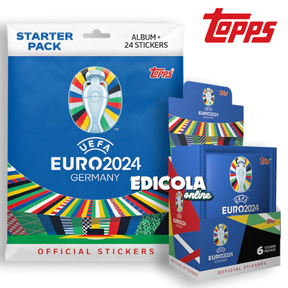 Album e/o Bustine di Figurine EURO 2024 Germany Topps Uefa 24 Official Stickers
