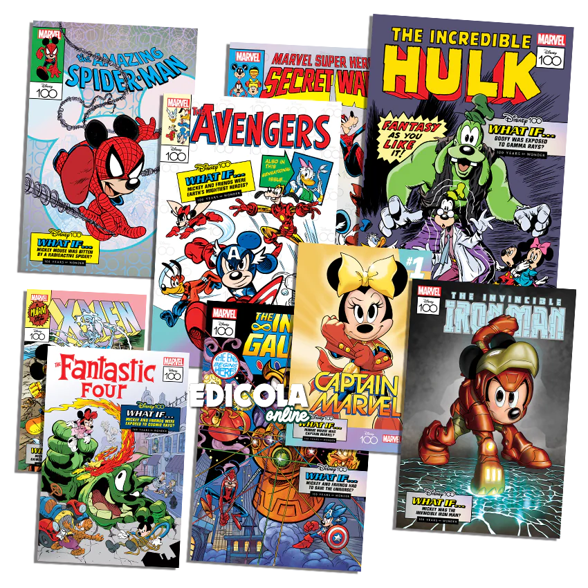 Mickey Mouse Comics 3534 3535 3536 mit Gadgets 12 MARVEL Lithographien Limited Edition