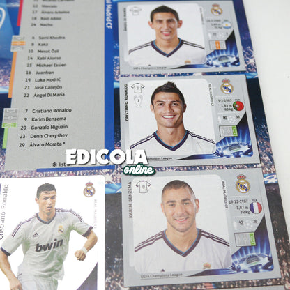 Album complet de stickers joueurs de football Panini LIGUE DES CHAMPIONS 2012-13 UEFA 2013