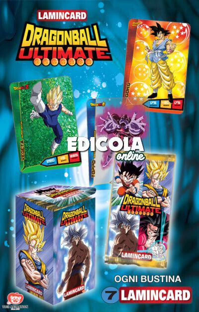 1x Bustine di Card Lamincards DRAGON BALL ULTIMATE Vintage Edicola Carte Lotto