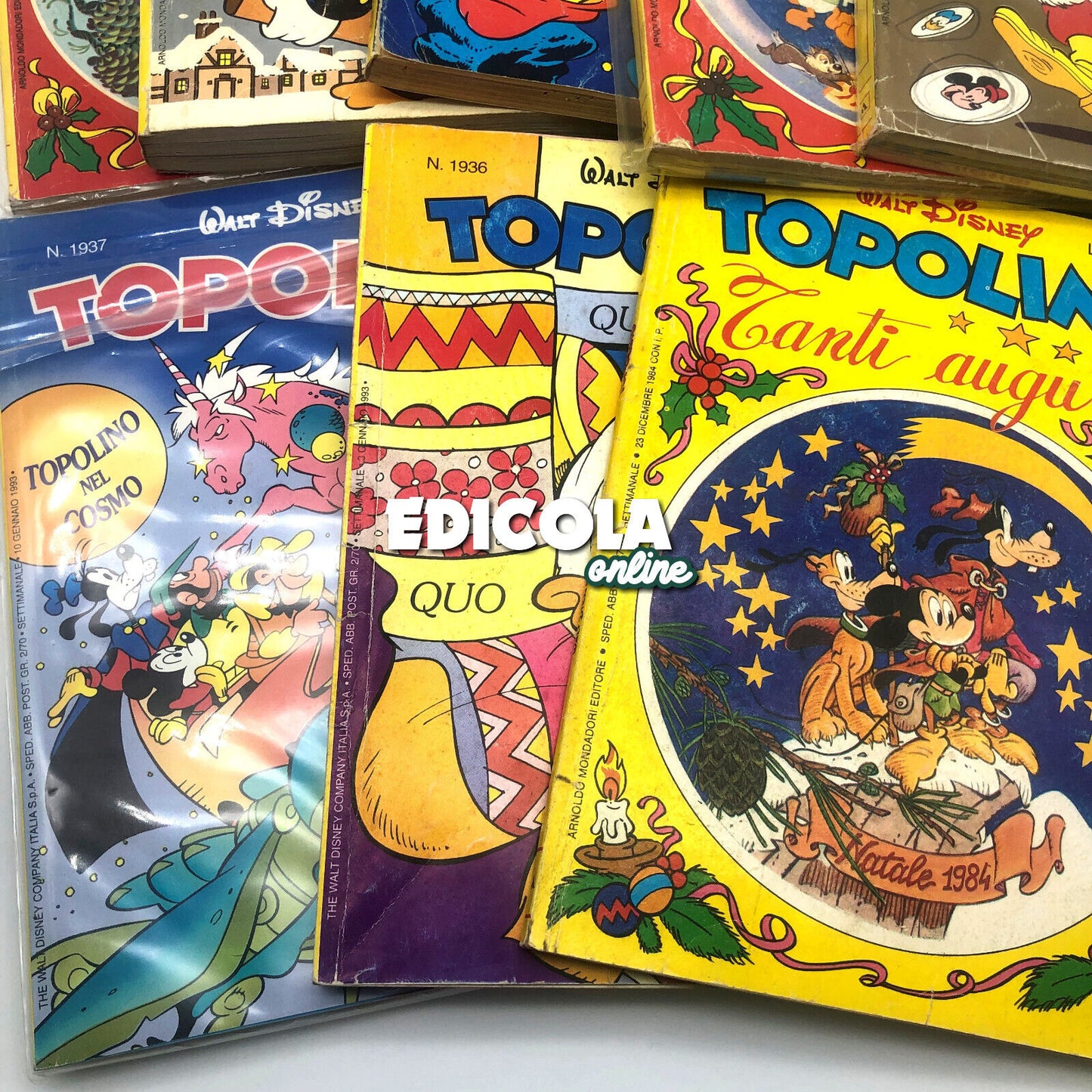 Lot von 12 kompletten gebrauchten Saga-Comics von MICKEY MOUSE und dem EISSCHWERT