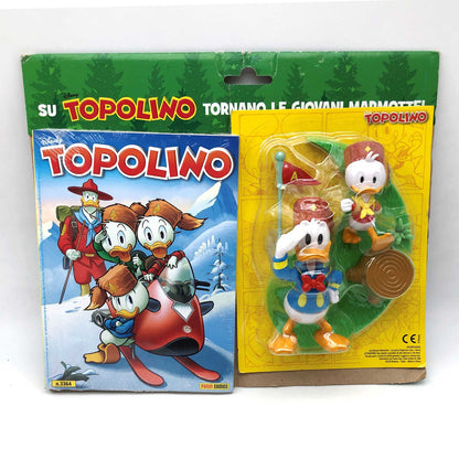 Manuale delle Giovani Marmotte +3 Fumetti TOPOLINO e Statua Paperino Quo Quo Qua