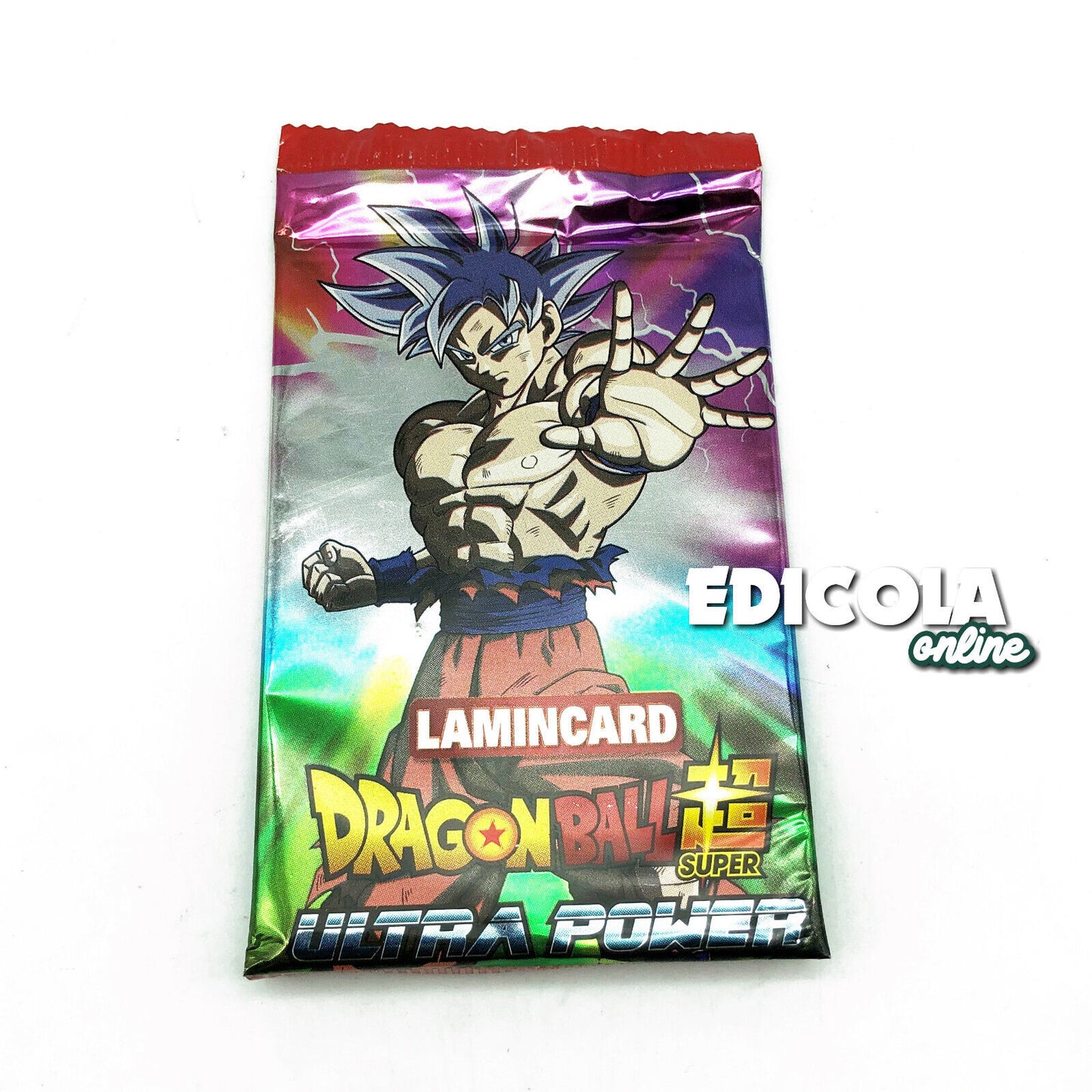 Versiegelte Beutel mit CARD DRAGONBALL Ultra Power LAMINCARDS Super Carte Game
