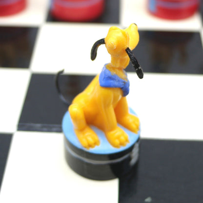 Scatola Giochi Scacchi Scacchiera Personaggi Disney 3D usata pedine Set Completo