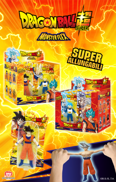 DRAGONBALL Super ausziehbare 3D-Actionfigur Monsterflex Goku Manga-Charaktere
