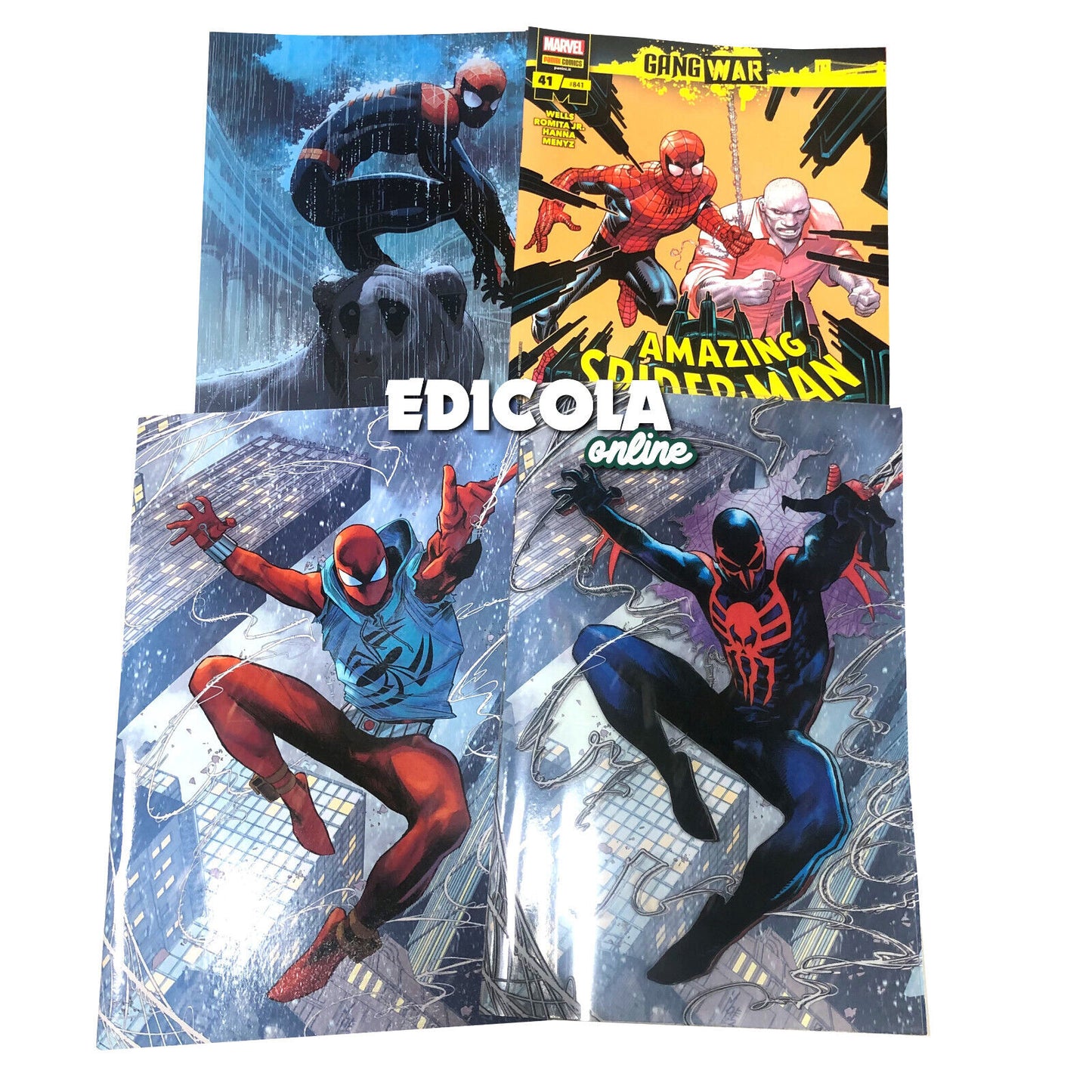 Set 4 Fumetti Spider-man Ultimate 1 Variant PVC Marco Checchetto + Comicon 2024