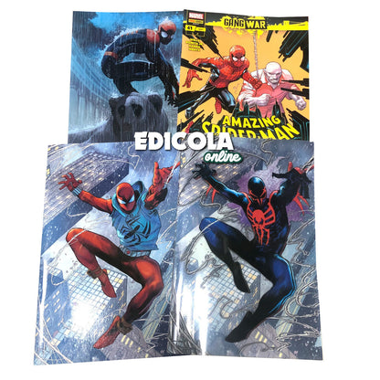 Set 4 Fumetti Spider-man Ultimate 1 Variant PVC Marco Checchetto + Comicon 2024
