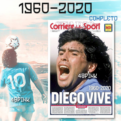 Corriere dello Sport Zeitung vom 26.11 DIEGO VIVE Tod von MARADONA 1960-2020