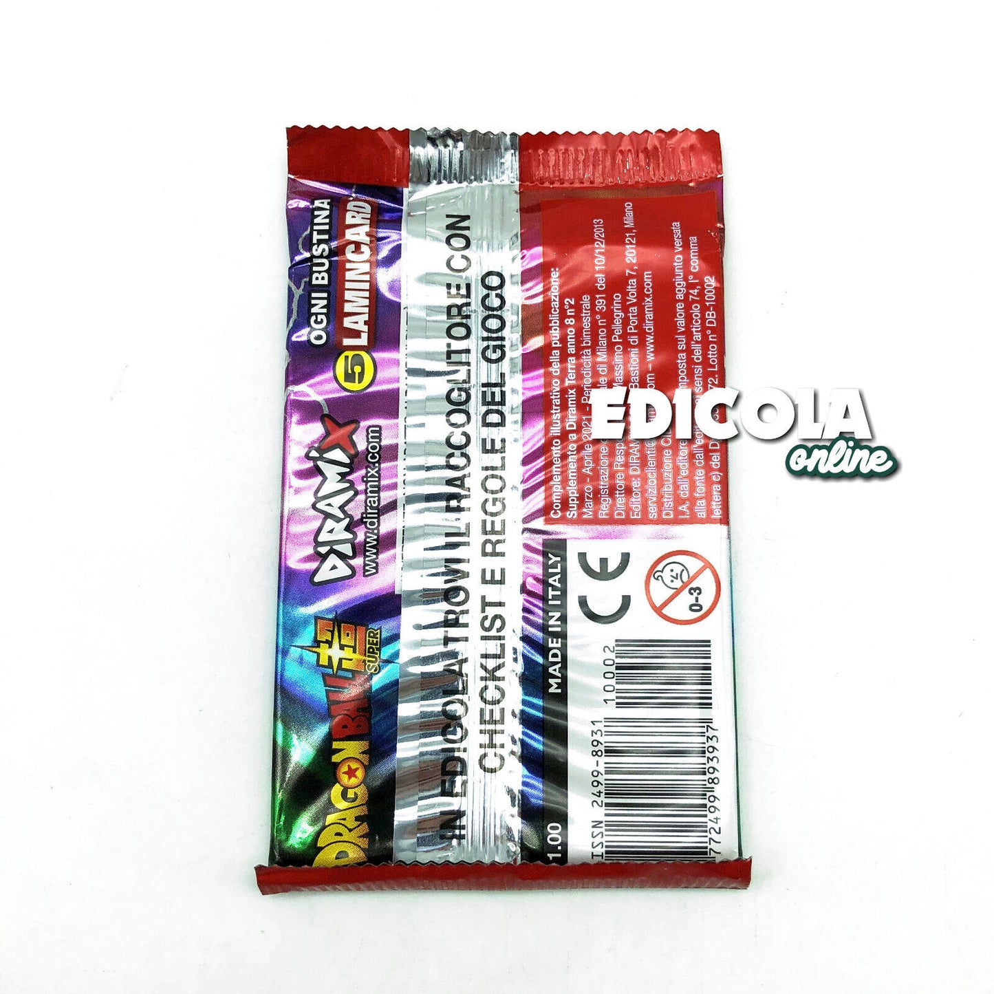 Versiegelte Beutel mit CARD DRAGONBALL Ultra Power LAMINCARDS Super Carte Game