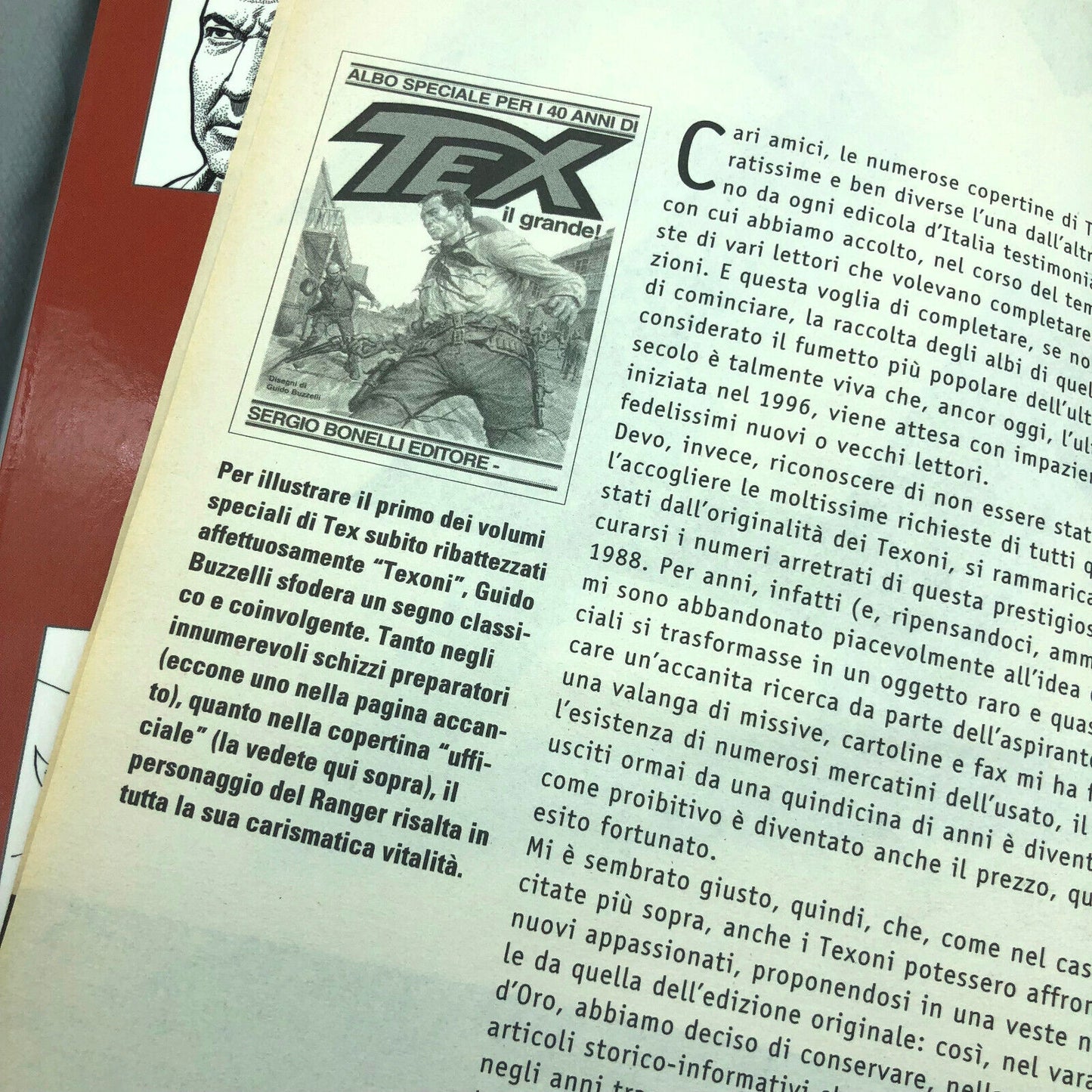 Bande dessinée TEX Stella d'oro Numéro spécial Texone Réimpression du numéro no. 1 le Grand