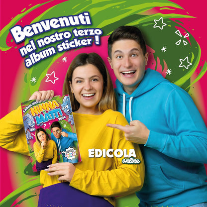 Set Album e/o Bustine di Figurine NINNA e MATTI Emergenza Colori Sticker 2024