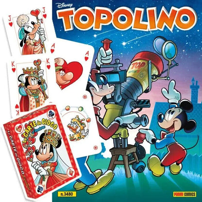 Fumetto TOPOLINO Sigillato Edicola da Collezione + 2x Mazzo di carte Blisterato