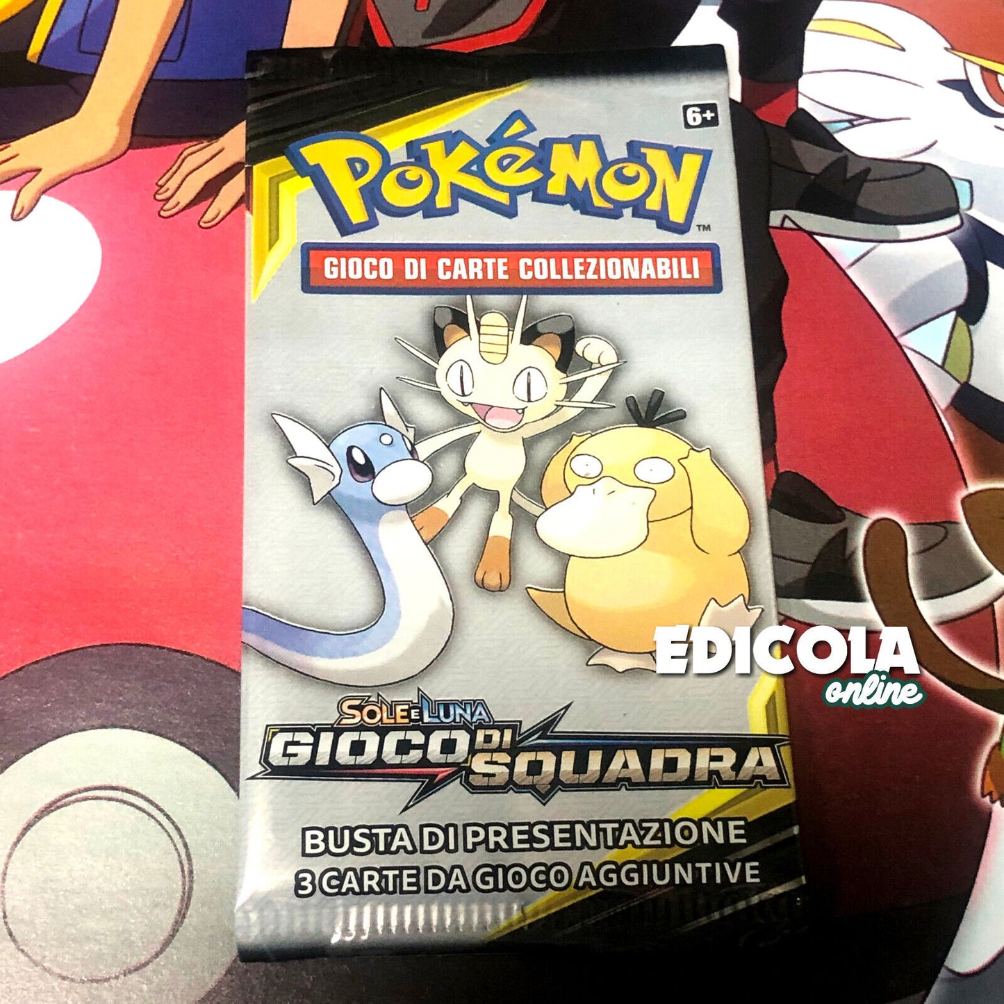 Packs simples Pokémon ITA scellés - 3 cartes de jeu d'extension en italien