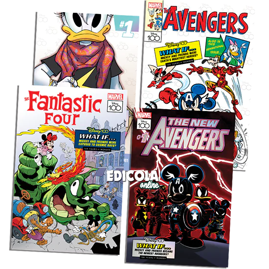 Mickey Mouse Comics 3534 3535 3536 mit Gadgets 12 MARVEL Lithographien Limited Edition